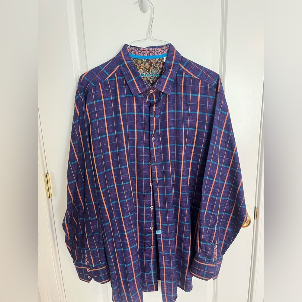 Robert Graham Regular Size 2XL Button-Up Casual Button-Down Shirts for Men